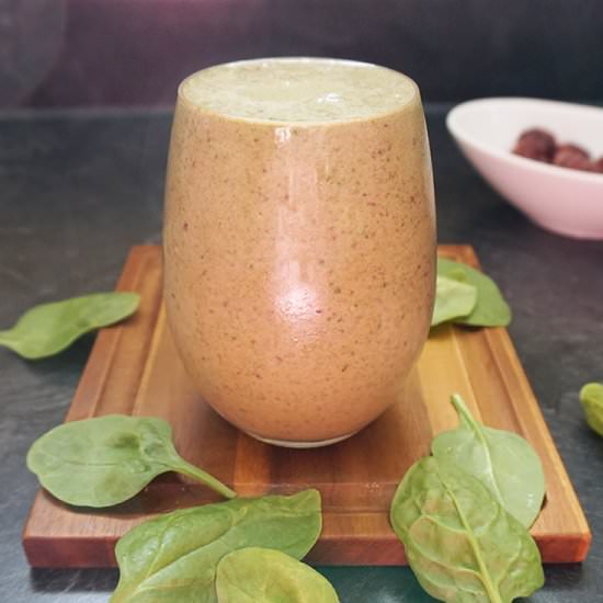 Chocolate Cherry Green Smoothie