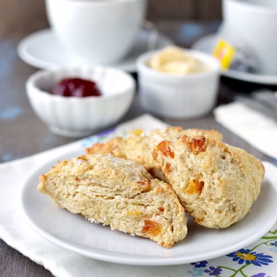 Apricot Cream Cheese Scones