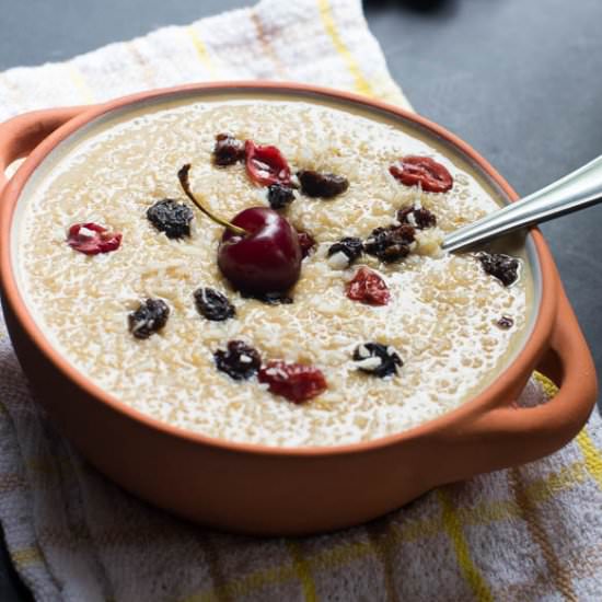 Quinoa Pudding (Dairy free)
