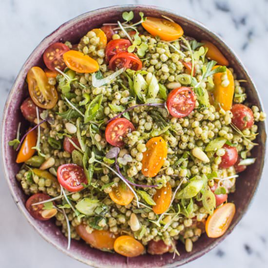 Sorghum Salad & Kale Pesto