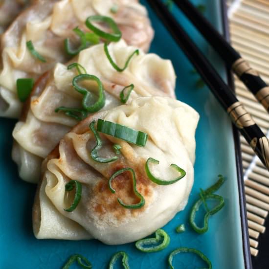 Shiitake and Adzuki Bean Gyozas