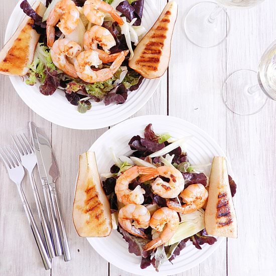 Shrimp and Pear Salad