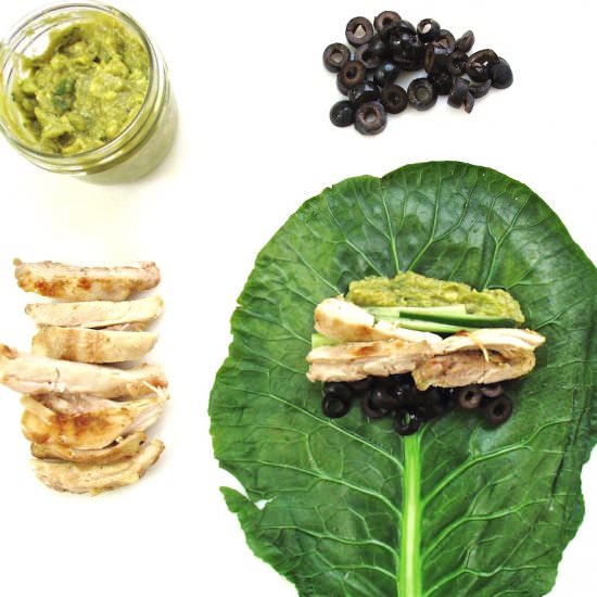 Collard Green Chicken Rollups
