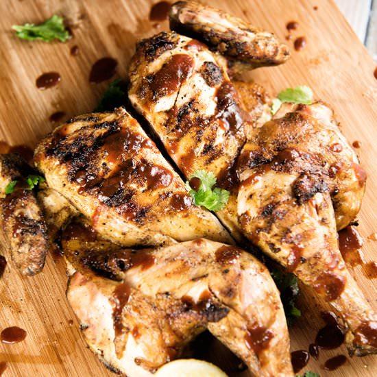 Grilled Spatchcock Chicken