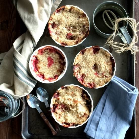 Rhubarb Apple Crumble