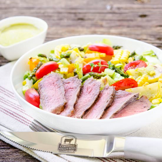 Grilled Vegetable Steak Salad