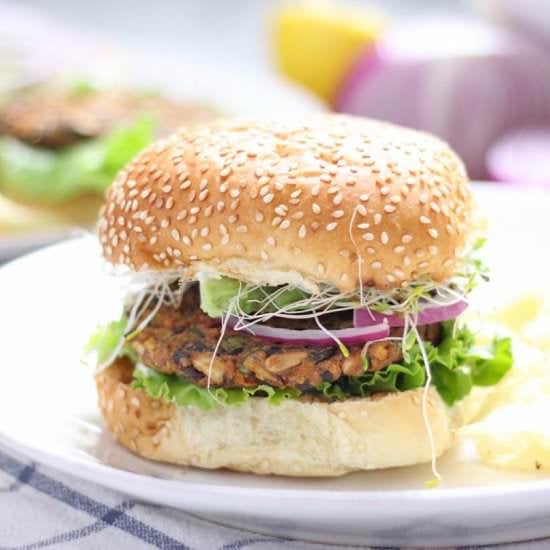 Sweet Potato Veggie Burgers