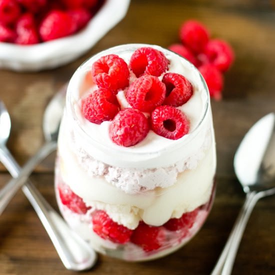 White Chocolate Raspberry Trifle
