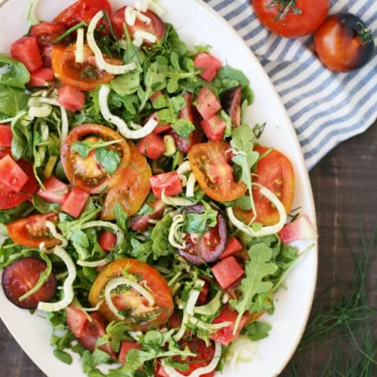Tomato, Fennel, & Watermelon Salad