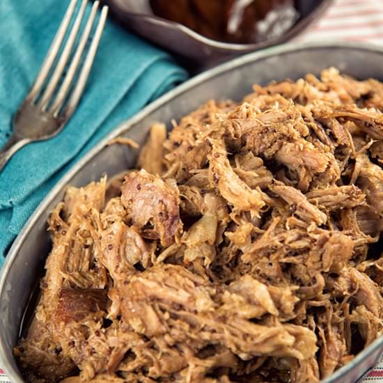 Pulled Pork With BBQ Mustard Sauce
