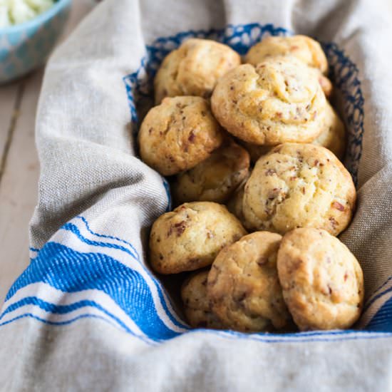 Blue Cheese Pancetta Gougeres