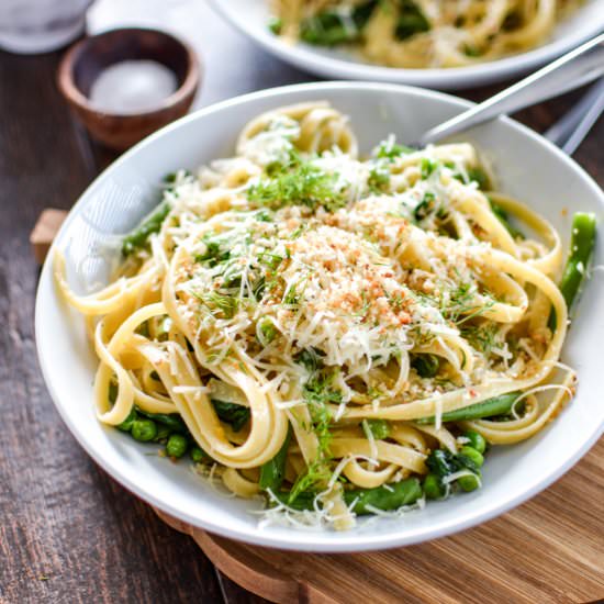 Pasta with Garlic-Infused Olive Oil