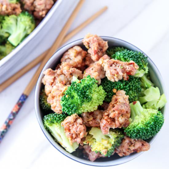 Hot Italian Sausage & Broccoli