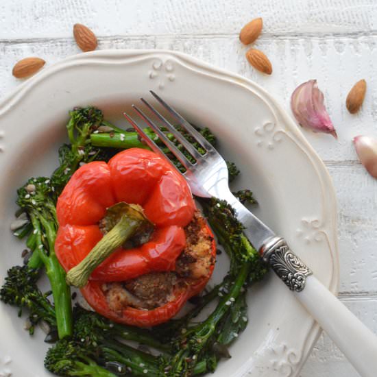 Stuffed Garlic Chicken Pepper