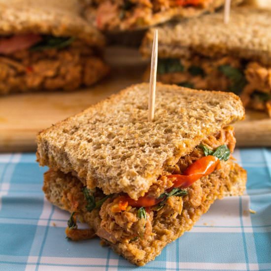Tuna Festive Tea Sandwiches