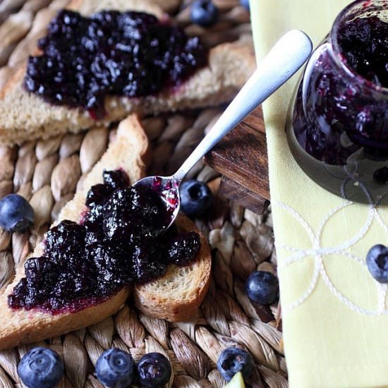 Blueberry Lemon Refrigerator Jam