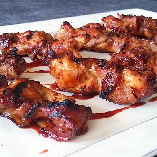 Bacon Wrapped Chicken Fire Sticks