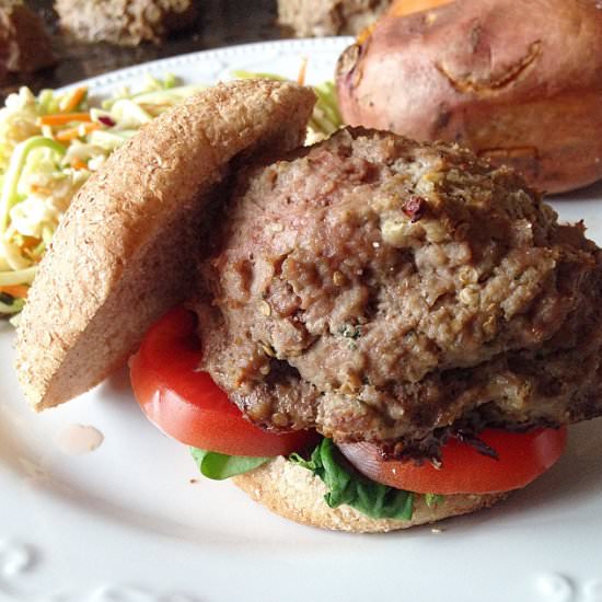 Baba Ghanoush Turkey Burgers
