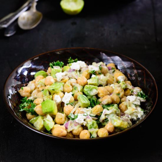 Chickpea, Avocado and Feta Salad