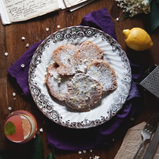 Elderflower pancakes