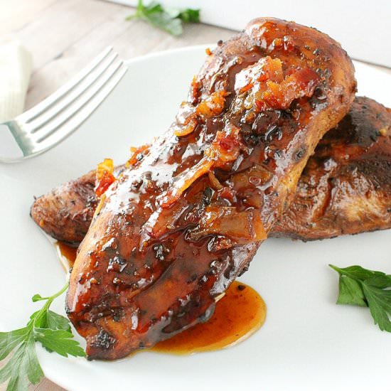 Honey Bacon Glazed Chicken