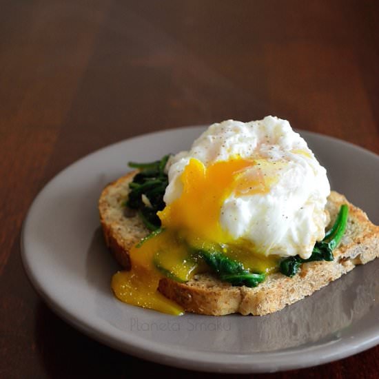 Spinach & Poached Egg Toast