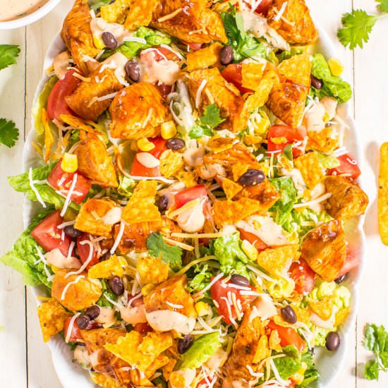 Loaded Chicken Taco Salad