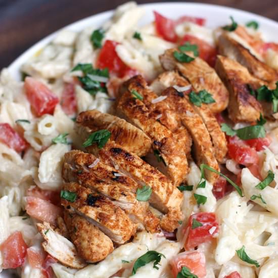 Chili Lime Chicken and Creamy Pasta