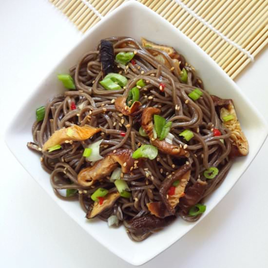 Soba Noodles with Shiitake Mushroom