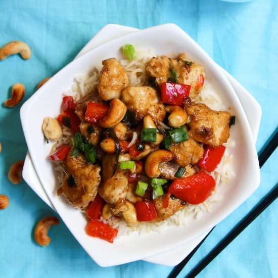 Guilt Free Cashew Chicken