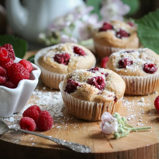 Vegan Raspberry Muffins