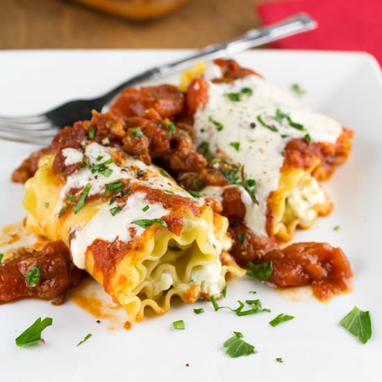 Homemade Lasagna Rolls