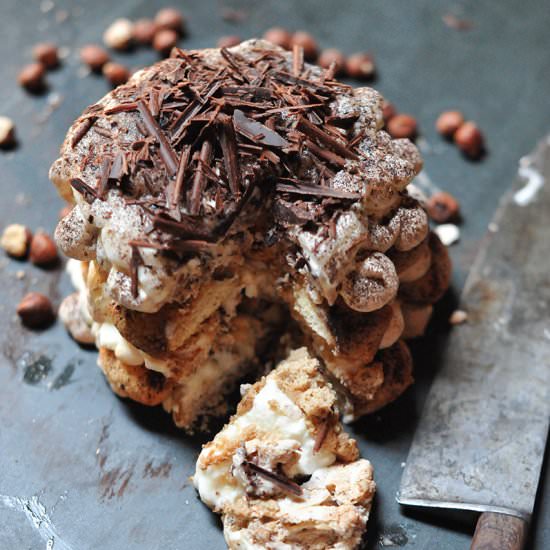 Dark Chocolate Tiramisu Cake