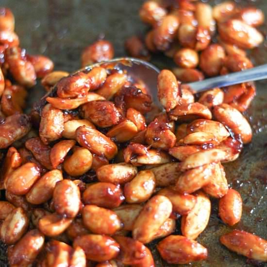 Honey Chipotle Roasted Peanuts