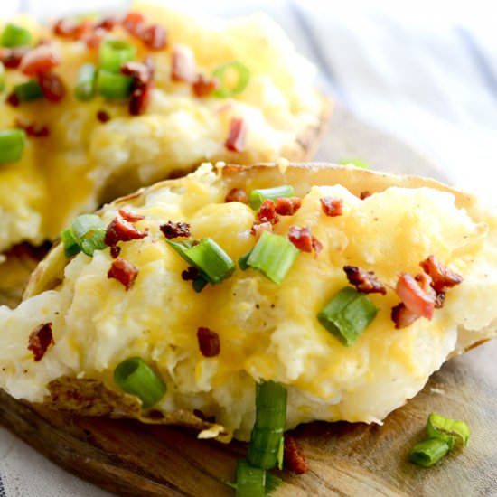 Twice Baked Potatoes with Bacon