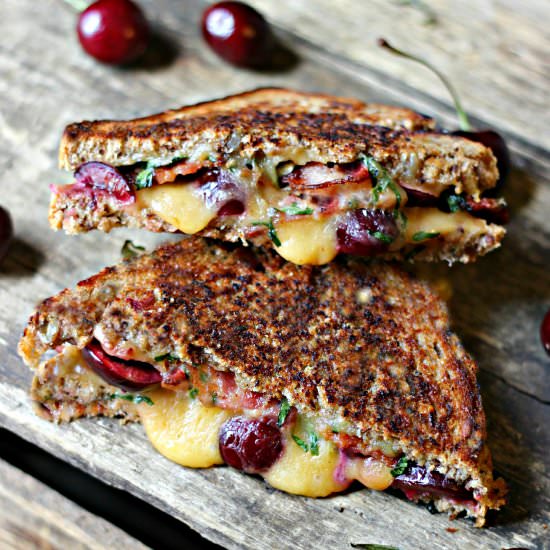 Grilled Cheese w/ Bacon & Cherries