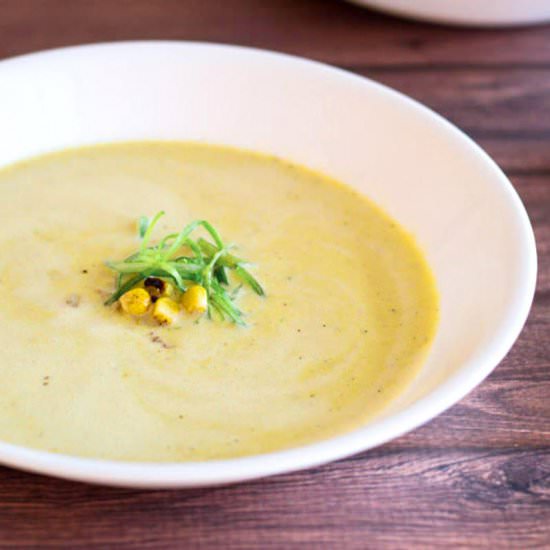 Grilled Corn Soup