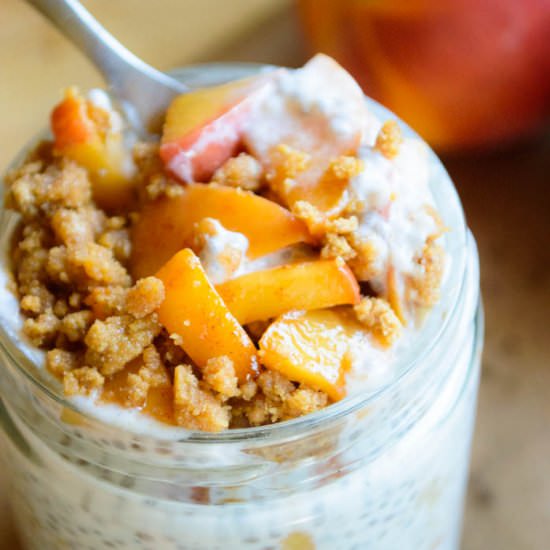 Maple Peach Pie Chia Pudding