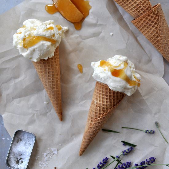 Salted Honey & Lavender Ice Cream