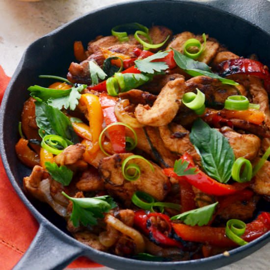 Thai Chicken Fajitas