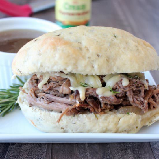 Slow Cooked Tri Tip French Dip