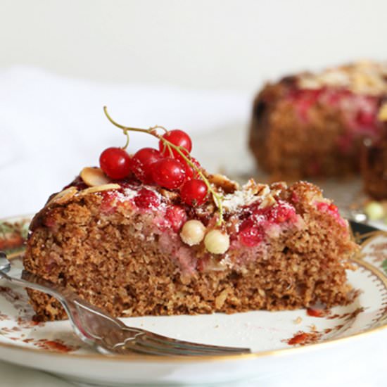 Redcurrant Buckwheat Cake
