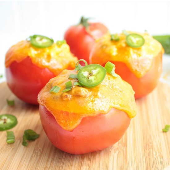 Stuffed Tomato Tuna Melt