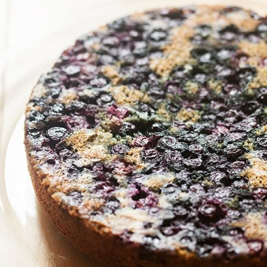 Blueberry Cornmeal Cake