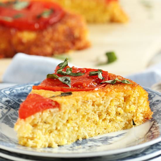 Tomato Upside Down Cornbread