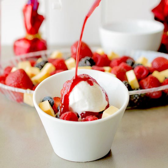 Summer Fruit Panzanella Salad