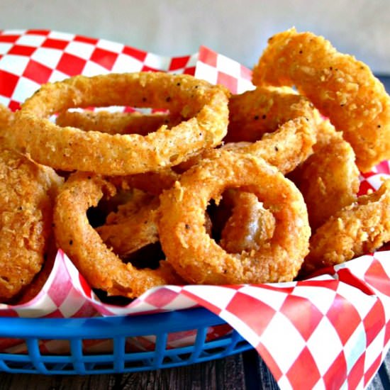 Onion Rings + Spicy Dipping Sauce