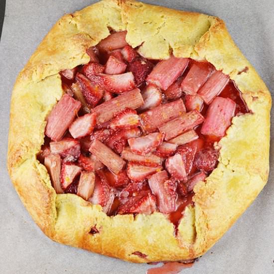 Strawberry Rhubarb Crostata