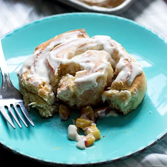 Peach Sweet Rolls