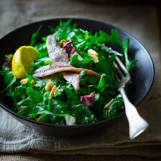 Kale Caesar Romano with Almonds